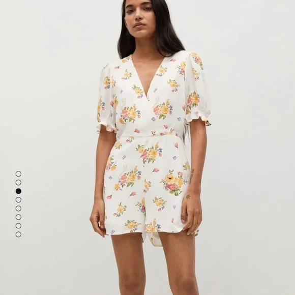 NWOT: MANGO Floral Print Jumpsuit - Picture 1 of 13